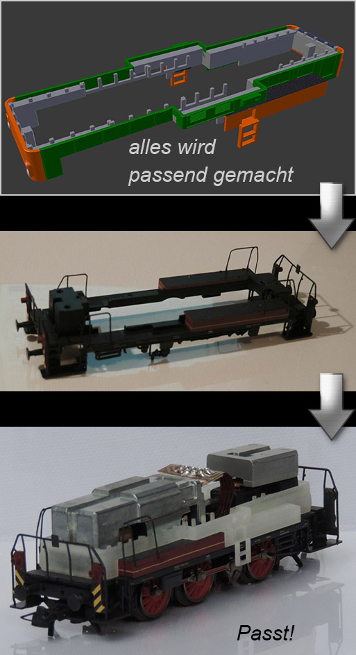 3D-Druck Eisenbahnmodellbau