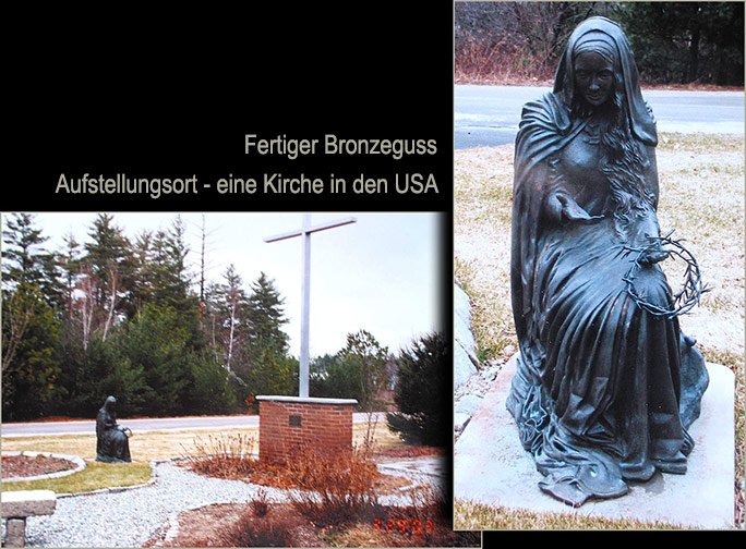 Bronzefiguren für den Friedhof