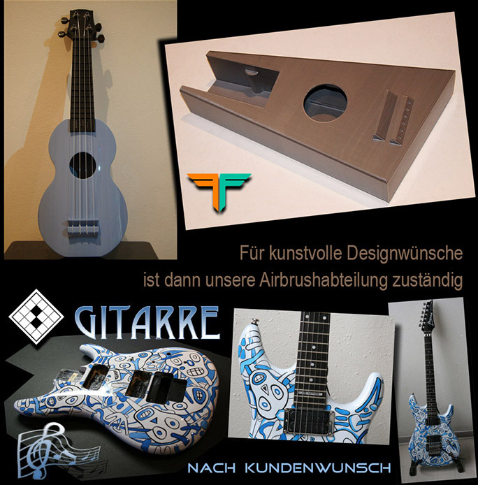 Gitarre aus dem 3D Drucker