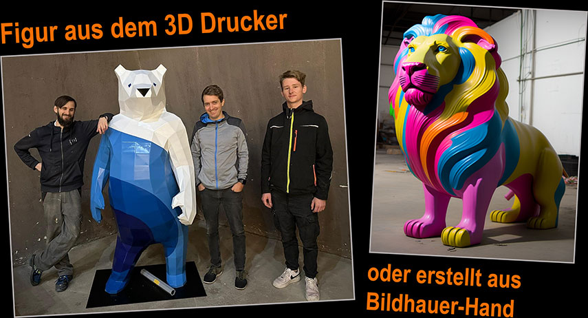 Große Figuren aus dem 3D Drucker