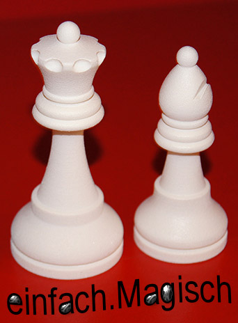 gedruckte Schachfiguren