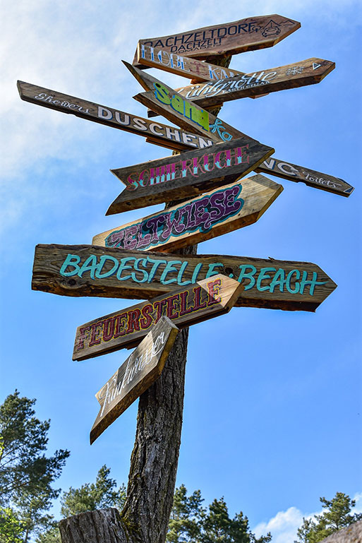 handgemalte Schilder