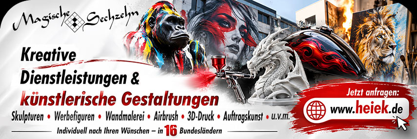Kreative Dienstleistungen und k&uuml;nstlerische Gestaltungen