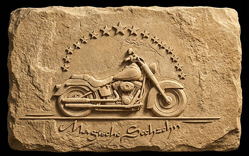 Individuelle Steinreliefs