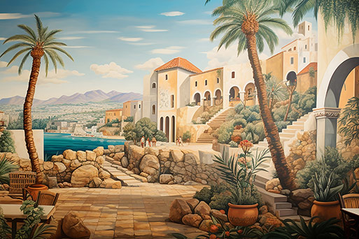 Kundenentwurf mediterrane Malerei