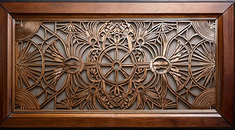 Laser-Cut-Kunstbilder mit Mustern