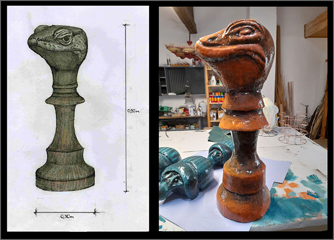 lebensgrosse Styroporfiguren