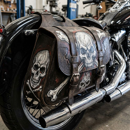 Motorrad-Seitentaschen gestalten lassen
