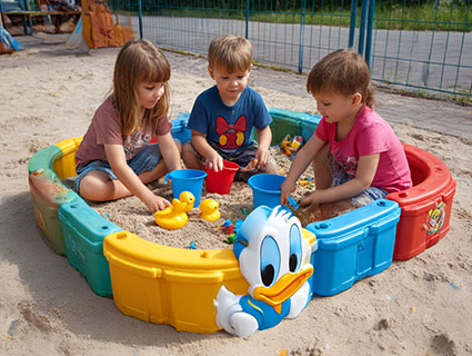 Sandkästen im Baukastensystem