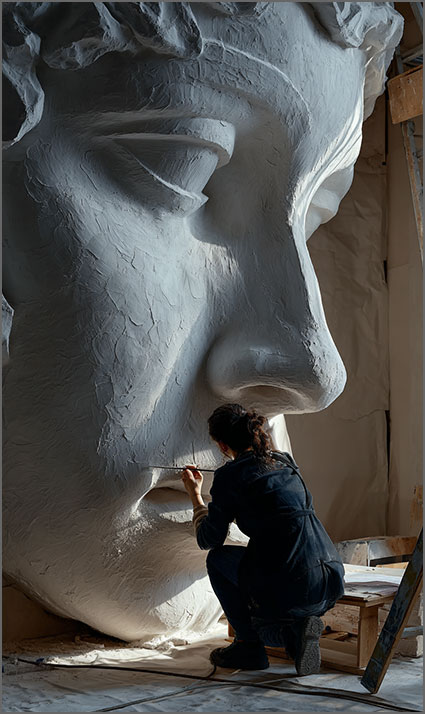 Statuen aus Styropor