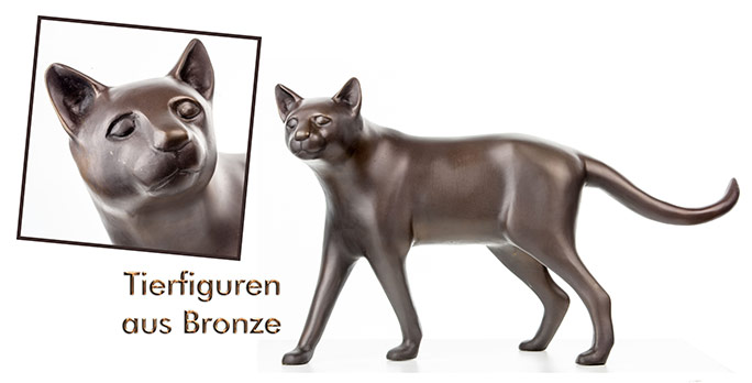 Tierskulpturen aus Bronze